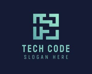 Code - Cyber Maze Code logo design