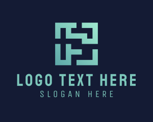 App - Cyber Maze Code logo design