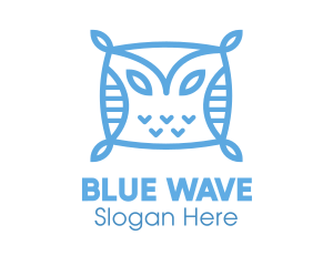 Blue Owl Pillow logo design