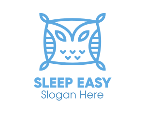 Blue Owl Pillow logo design