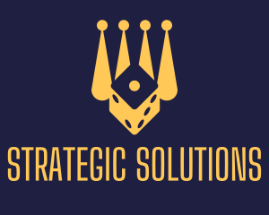Strategy - Yellow Dice Game logo design