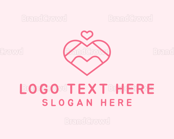 Lovely Valentine Heart Logo