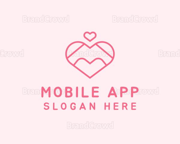 Lovely Valentine Heart Logo