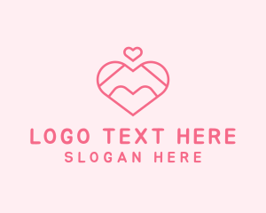 Marriage - Lovely Valentine Heart logo design