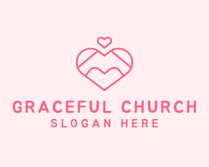 Lovely Valentine Heart logo design