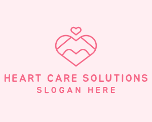 Lovely Valentine Heart logo design