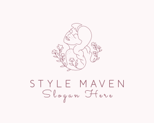 Floral Wellness Woman logo design