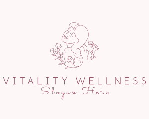 Floral Wellness Woman logo design