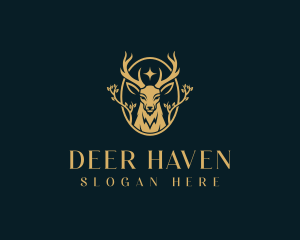 Deer Wildlife Conservation logo design