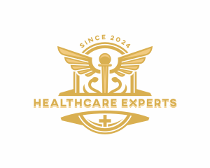 Medical Caduceus Healthcare  logo design