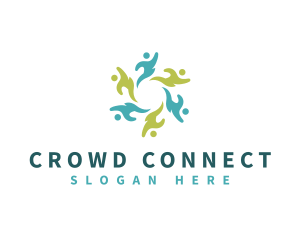 Crowd - People Community Foundation logo design