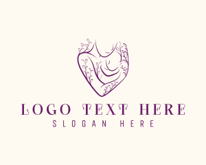 Daycare - Floral Mother Infant logo design