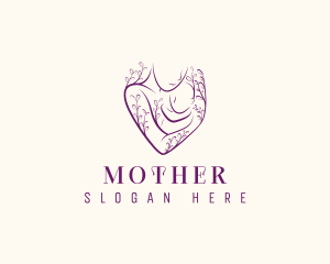 Floral Mother Infant logo design