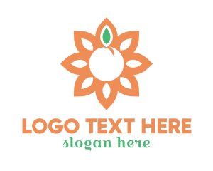 Indian Restaurant - Fruit Leaves Sun logo design