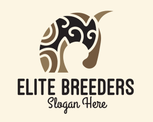 Tribal Primitive Horse logo design