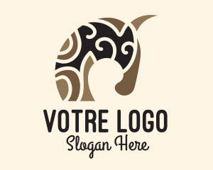 Civilization - Tribal Primitive Horse logo design