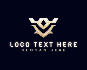 Insurance - Elegant Medieval Shield Letter V logo design