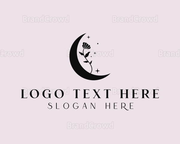 Crescent Flower Moon Logo