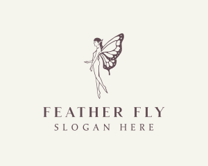 Flying Beauty Fairy logo design