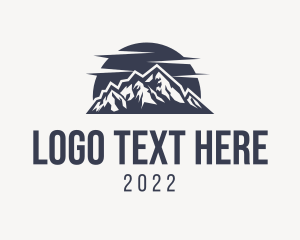 Alpine - Mountain Travel Wordmark logo design