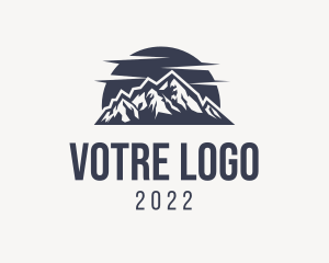 Mountain Travel Wordmark logo design