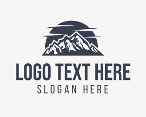 Mountain Travel Wordmark Logo