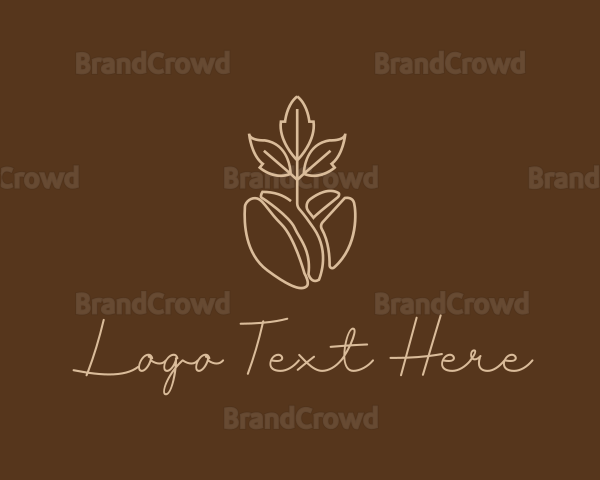 Organic Coffee Bean Logo