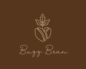 Caffeine - Organic Coffee Bean logo design