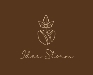 Organic Coffee Bean logo design