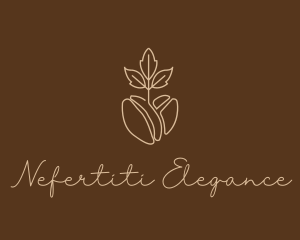 Organic Coffee Bean logo design