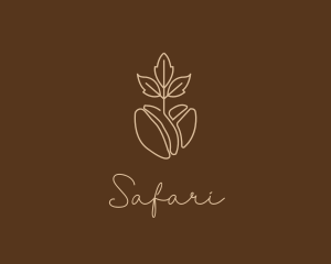 Organic Coffee Bean logo design