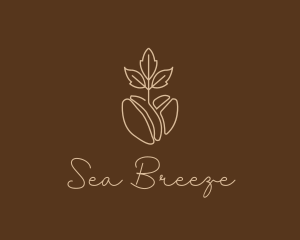 Organic Coffee Bean logo design