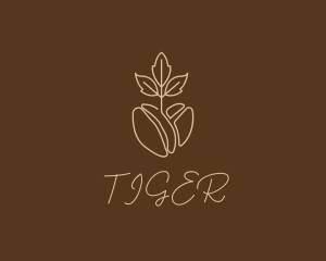 Organic Coffee Bean logo design