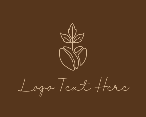 Caffeine - Organic Coffee Bean logo design