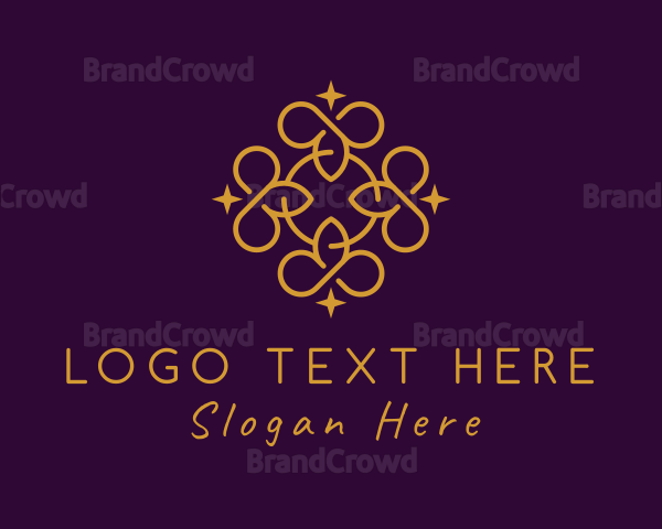 Golden Elegant Pattern Logo