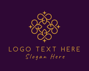 Accent - Golden Elegant Pattern logo design