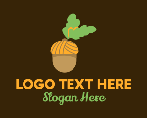 Pine Cone - Acorn Oak Nut logo design