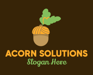 Acorn Oak Nut logo design