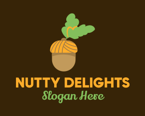 Peanut - Acorn Oak Nut logo design