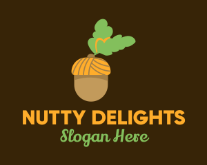 Nut - Acorn Oak Nut logo design