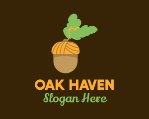 Oak - Acorn Oak Nut logo design