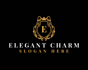 Elegant Luxury Crown  logo design