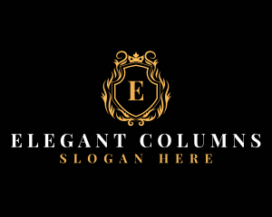 Elegant Luxury Crown  logo design