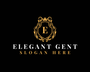 Elegant Luxury Crown  logo design