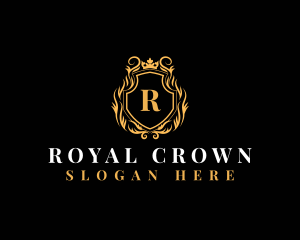 Elegant Luxury Crown  logo design