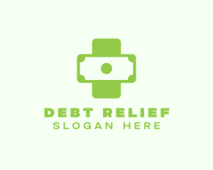 Debt - Green Cross Money logo design