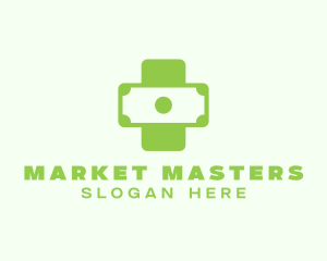 Selling - Green Cross Money logo design