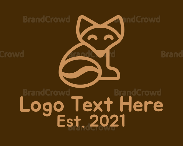 Fox Tail Coffee Bean Logo