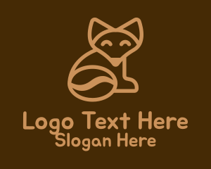 Fox Tail Coffee Bean Logo