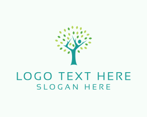 Healthy - Holistic Yoga Tree logo design